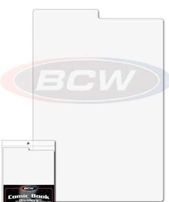 New (25 ct) BCW Comic Book Divider-White