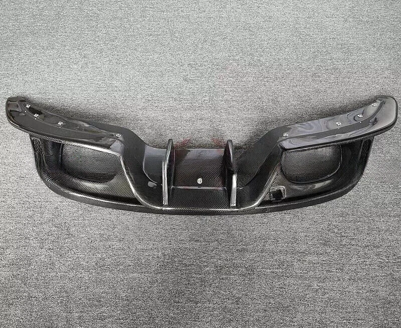 Alerón difusor labial parachoques trasero de fibra de carbono real para Jaguar tipo F 2014-2017 Foto 2 de 4