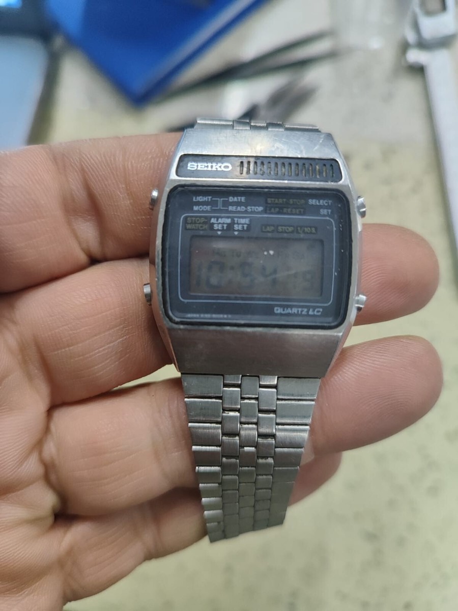 Seiko A159-5009-G Quartz Vintage Rare Wrist Watch Japan Alarm Chronograph Retro Seiko A159-5009-G Quartz Vintage Rare Wrist Watch Japan  main image 4