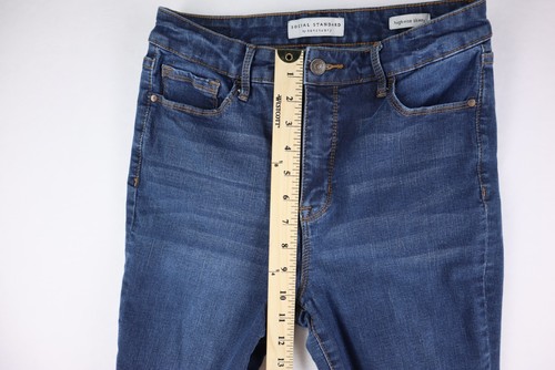 Social Standard by Sanctuary Womens Jeans 8/29 Mid-Rise Skinny Dark Blue Denim - Picture 7 of 10