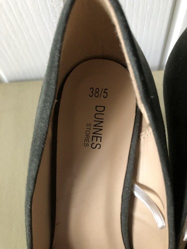 Khaki Stiletto Heel Shoes Size 5 - Picture 4 of 6