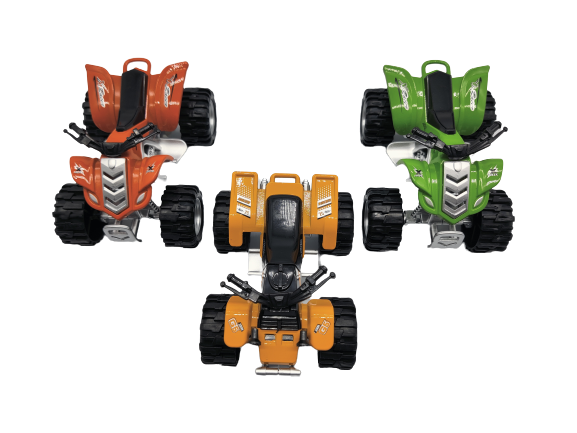 Toyland Mini Quad Friction 11cm - Rouge - Voiture Moulée Sous Pression Pour Enfants