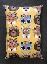 Beautiful Handmade Animals Flower Crowns Accent - Throw Pillow  13” x 9”