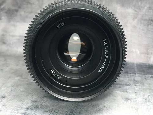 HELIOS 44 2/58 mm CINE mod lens ANAMORPHIC BOKEH FLARE Canon EF mount Ukraine