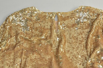 $895 NEW Caroline Constas ANYA Evening DRESS Mini Gold Sequins S | eBay
