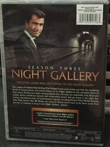 *one owner!* Night Gallery Season Three 2 DVD 15 episodes +extras Vincent Price - Picture 2 of 3