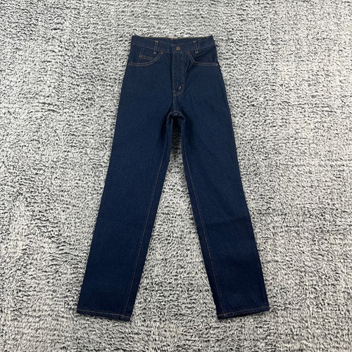 Vintage 80s Sears Jeans Boys 12 Slim Dark Blue Straight Deadstock USA Retro