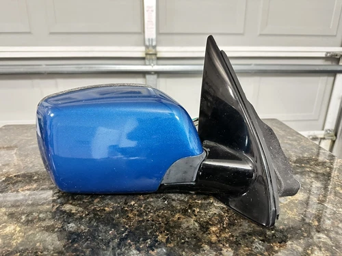 2000-2006 BMW X5 PASSENGER POWER MIRROR  OEM Blue