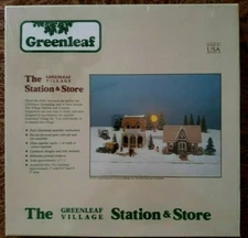 GREENLEAF VILLAGE The Station & Store Kit #8025 (NOS)