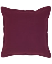 Rizzy Home Solid Decorative Throw Pillow, 20" x 20" Purple Wine Finish NEW 24D