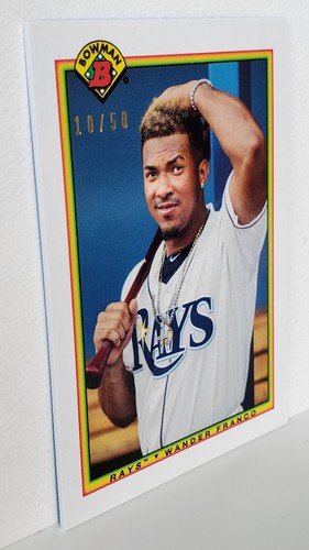 2021 Bowman Transcendent VIP Wander Franco SSP /50 1990 RETRO THROUGH THE YEARS - Picture 4 of 7