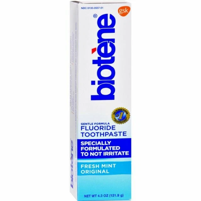 Biotene Fluoride Toothpaste Fresh Mint Original -- 4.3 Oz - View #6