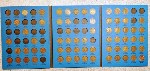 66 Coin Set 1909-1940 LINCOLN WHEAT PENNY CENT  - Early Dates Collection #991