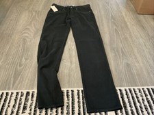 Peter Millar Flat Front Trouser Pants Black Men  s Size: 30x33 NWT