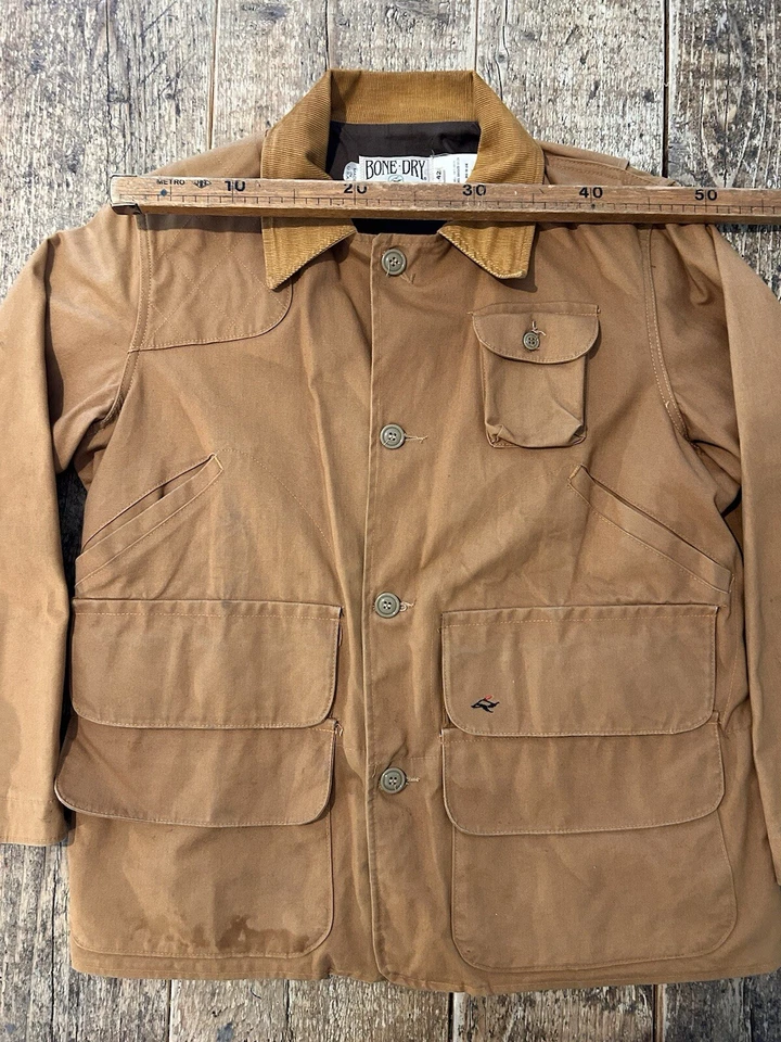 Bone-dry Red Head Giacca Jacket Hunting Tg 42 Made USA Cotone Canvas 70’s - Imagen 3 de 4