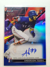 Anderson Tejeda 2021 Topps Finest Blue Refractor 110/150 Autograph Rookie Auto