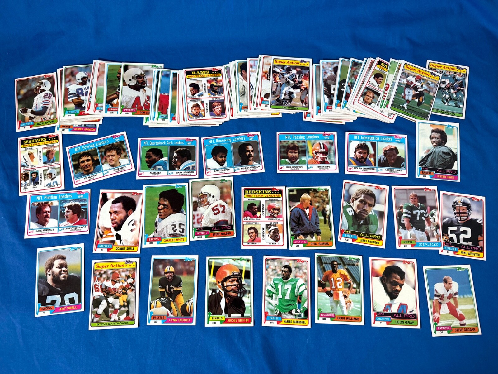 1981 Topps "Base:  #1 - #99" Football Cards (Complete Your Set - You Choose!)