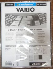 5S 5 Row VARIO BLACK Lighthouse Stock pages pack of 5 Dbl. sided NEW