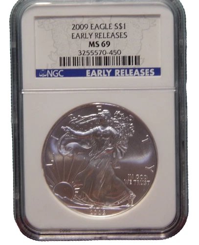 2009 silver eagle ms69 ngc
