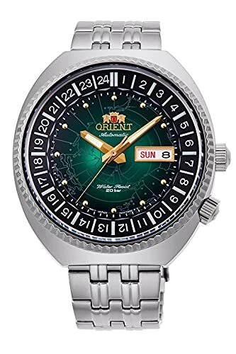 ORIENT Revival RN AA0E02E Green Dial World Map Automatic Mechanical Men s Watch