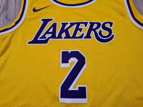 LA LAKERS LONZO BALL #2 JERSEY BASKETBALL SHIRT JERSEY YELLOW NBA zsS NIKE - Bild 3 von 11