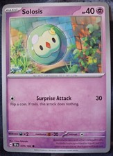 Pokémon Cards: Solosis 70/162 Common Regular S&V: Temporal Forces - Pokémon TCG