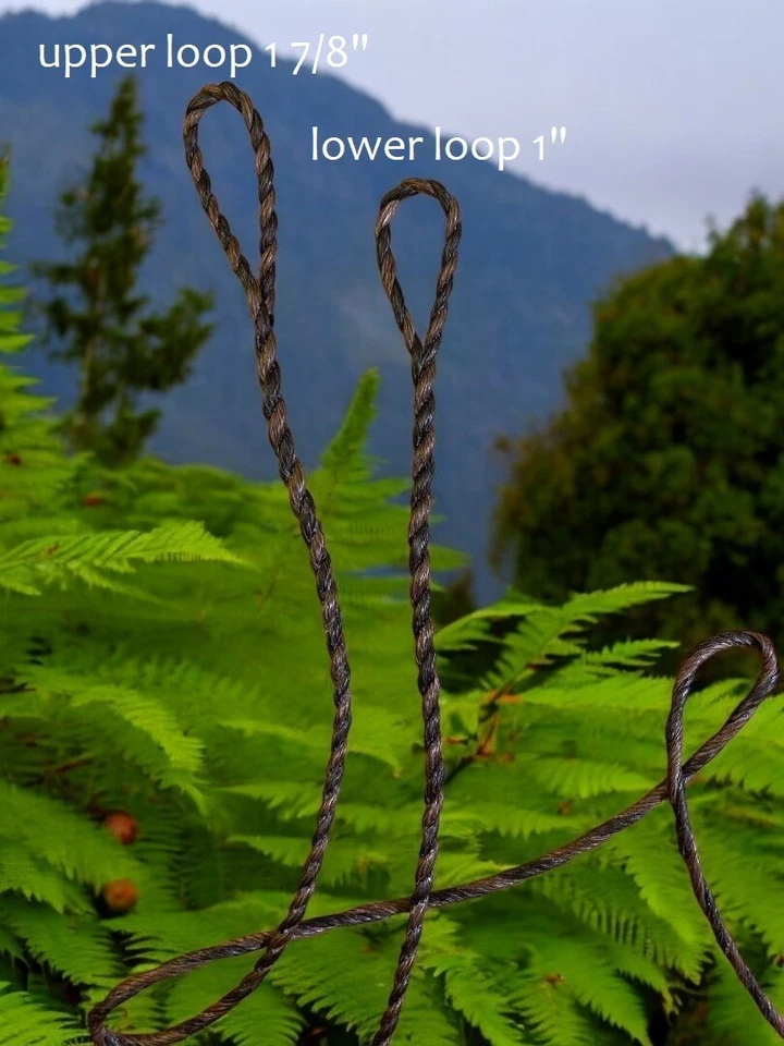 Flemish Twist Bowstring B55 / DARK BROWN & BLACK / PICK STRING LENGTH! $18.95 - Image 2 of 4