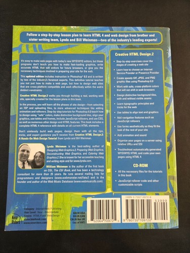 Creative HTML Design 2 by William & Lynda Weinman - Paperback + CD-ROM - 第 2/2 張圖片