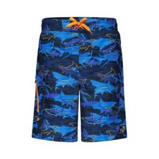 Laguna Boys Blue Electric Sharks Swim Trunks Size XL