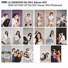Le Sserafim 2025 S/S POP UP - The Hot House Official MD Mini Photocard KPOP