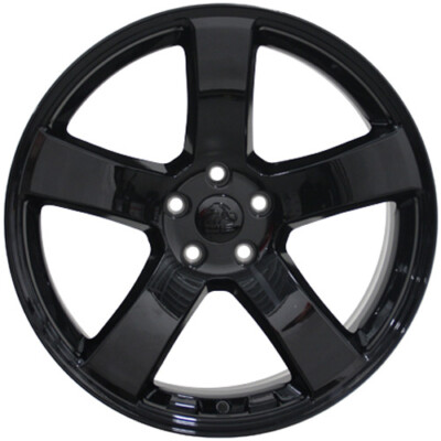 【kr】 2296 Gloss Black 20 inch Wheel Fits Dodge Challenger Charger