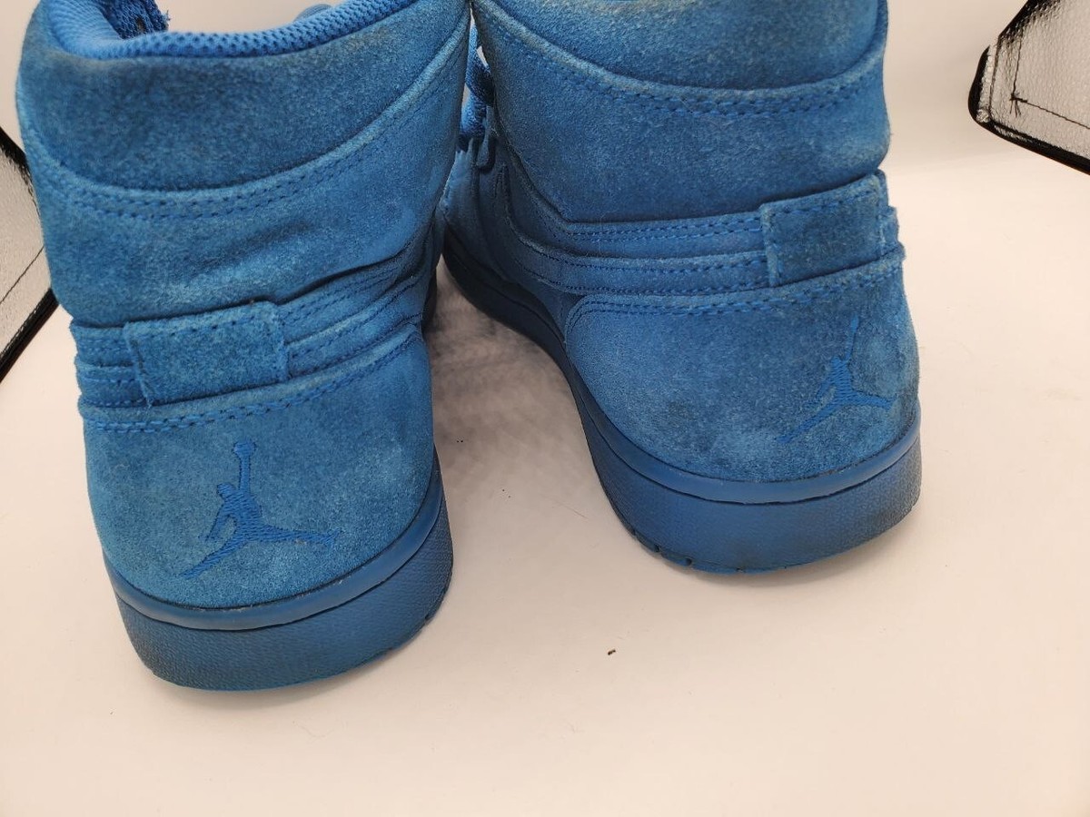 Size 9.5 - Air Jordan 1 Retro High Blue Suede for sale