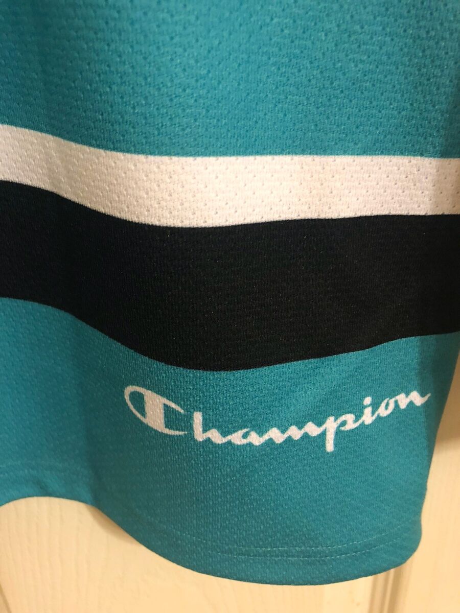 Supreme x Champion Hockey Jersey Top Teal Black SS14 NWOT Sz Supreme x Champion Hockey Jersey Top Teal Black SS14 NWOT Sz