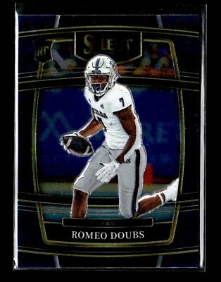2022 Panini Select Draft Picks Blue #16 Romeo Doubs RC Nevada Wolf Pack