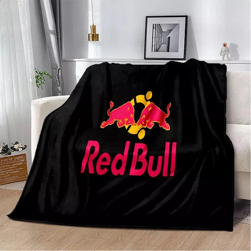 Red&Bull Fleece Blanket Throw Sofa Bed Warm Flannel Blanket Rug Bedspread Gift - Picture 22 of 51
