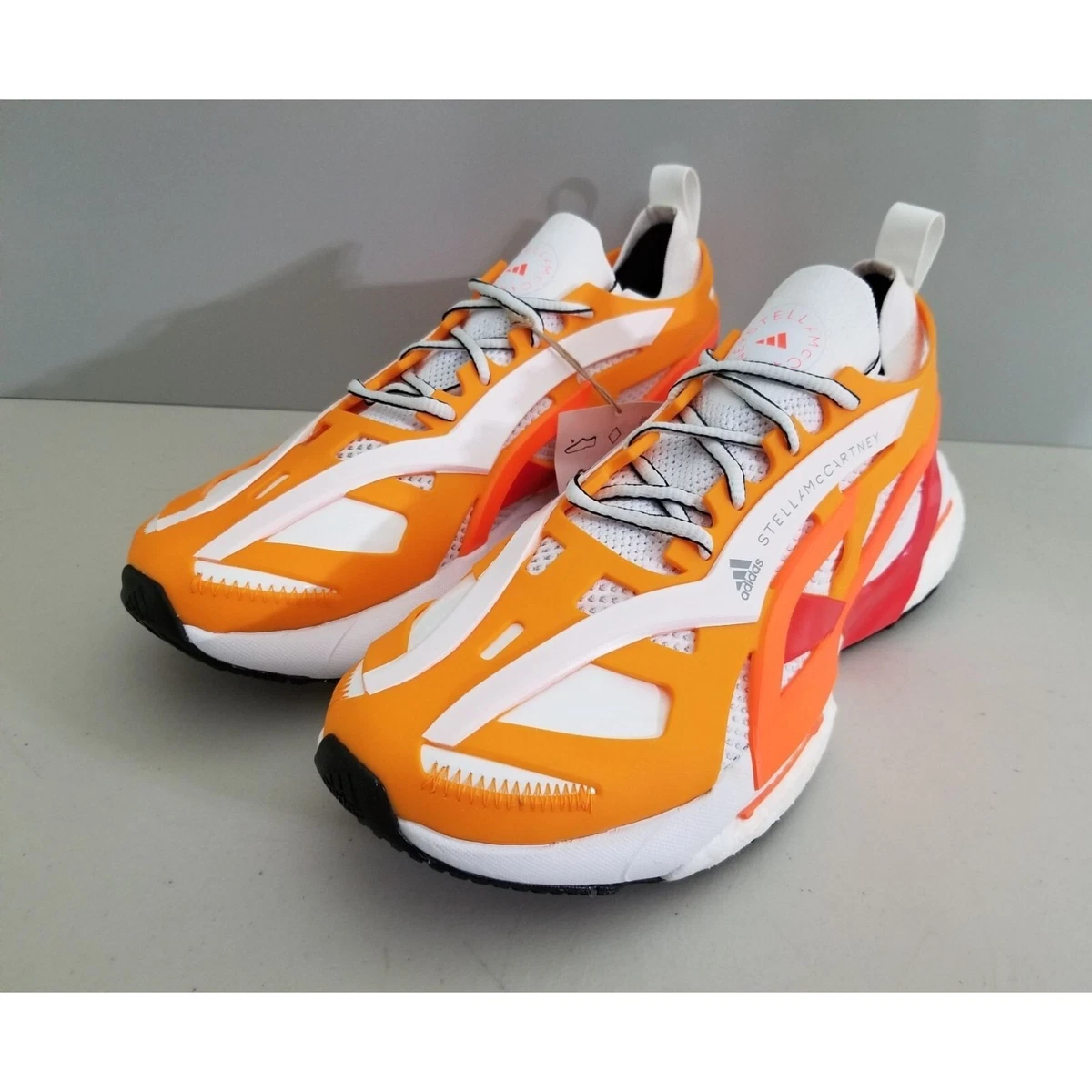 Adidas by Stella McCartney Solarglide Sneakers Orange White Size 8