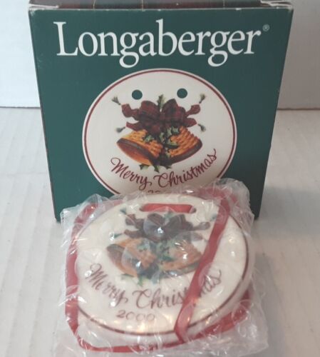 Longaberger 2000 Merry Christmas Tie-On Trim Your Basket New In Box - Picture 1 of 6