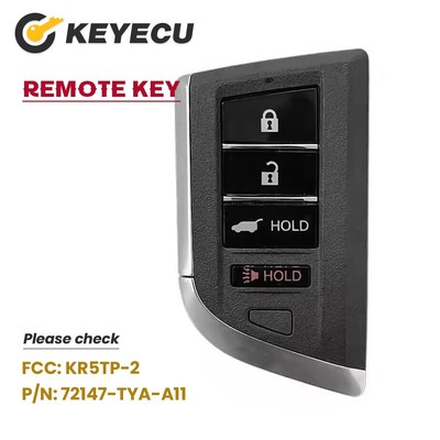 2022-2024 FOR ACURA MDX DRIVER 1 SMART KEY REMOTE FOB FCC: KR5TP-2 72147-TYA-A11