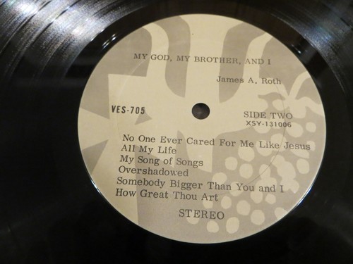 James A. Roth – My God, My Brother, And I - LP Self-Release - Gospel - Obscure - Picture 7 of 7