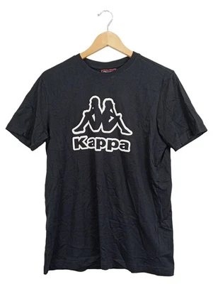 Kappa T-Shirt Homme Noir Sportif Logo Coton (EU 46, INT S) - Photo 1/4