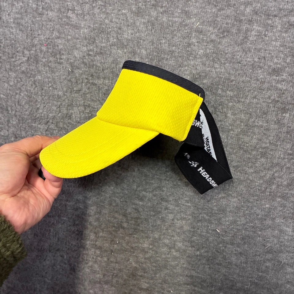 Headsweats IRONMAN Amarillo Negro Visera Atlético Correr Triatlón Foto 4 de 4