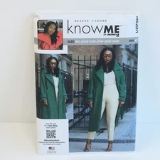 Womens Coat Trousers Wool Tweed Plus Size 20w-28w UNCUT Pattern me2001