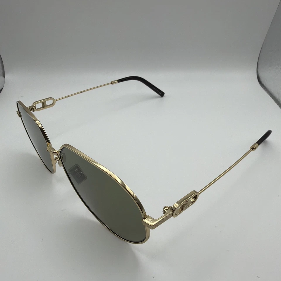 Очки солнцезащитные CHRISTIAN DIOR CD Link A1U косые авиаторские золотистые зеленые линзы 61-13 145 - Изображение 3 из 4