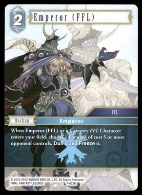 Emperor (FFL) 7-022H Opus VII NM Final Fantasy TCG