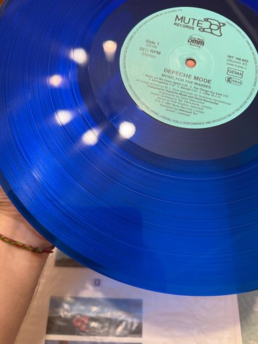 Depeche Mode – Music For The Masses LP Blue Vinyl 1987 Germany EX Mute Stumm 47 - Picture 3 of 12