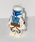 Lego Star Wars Jango Fett WHITE Custom Minifigure Printed Boba RARE! Mini fig