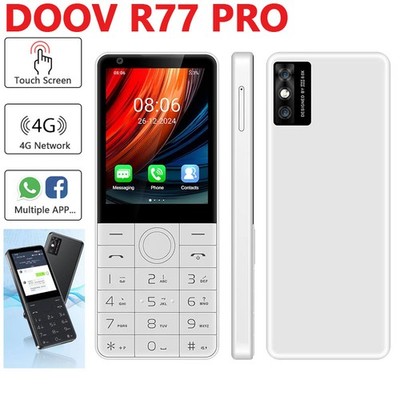Unlocked DOOV R77 PRO Thin Android 14 Smartphone Dual SIM Phone Keyboard Mobile