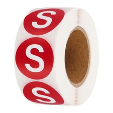 500 Pcs Clothing Labels, S Size Tag Garment Labels for Boutique, Red
