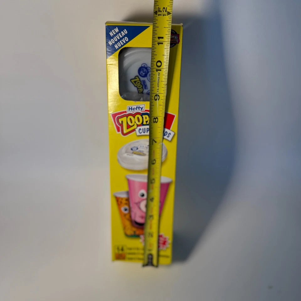 Hefty Zoo Pals 14 Cups & Sip Lids 8oz Discontinued 2007 Assorted Animals- New - Image 3 of 4