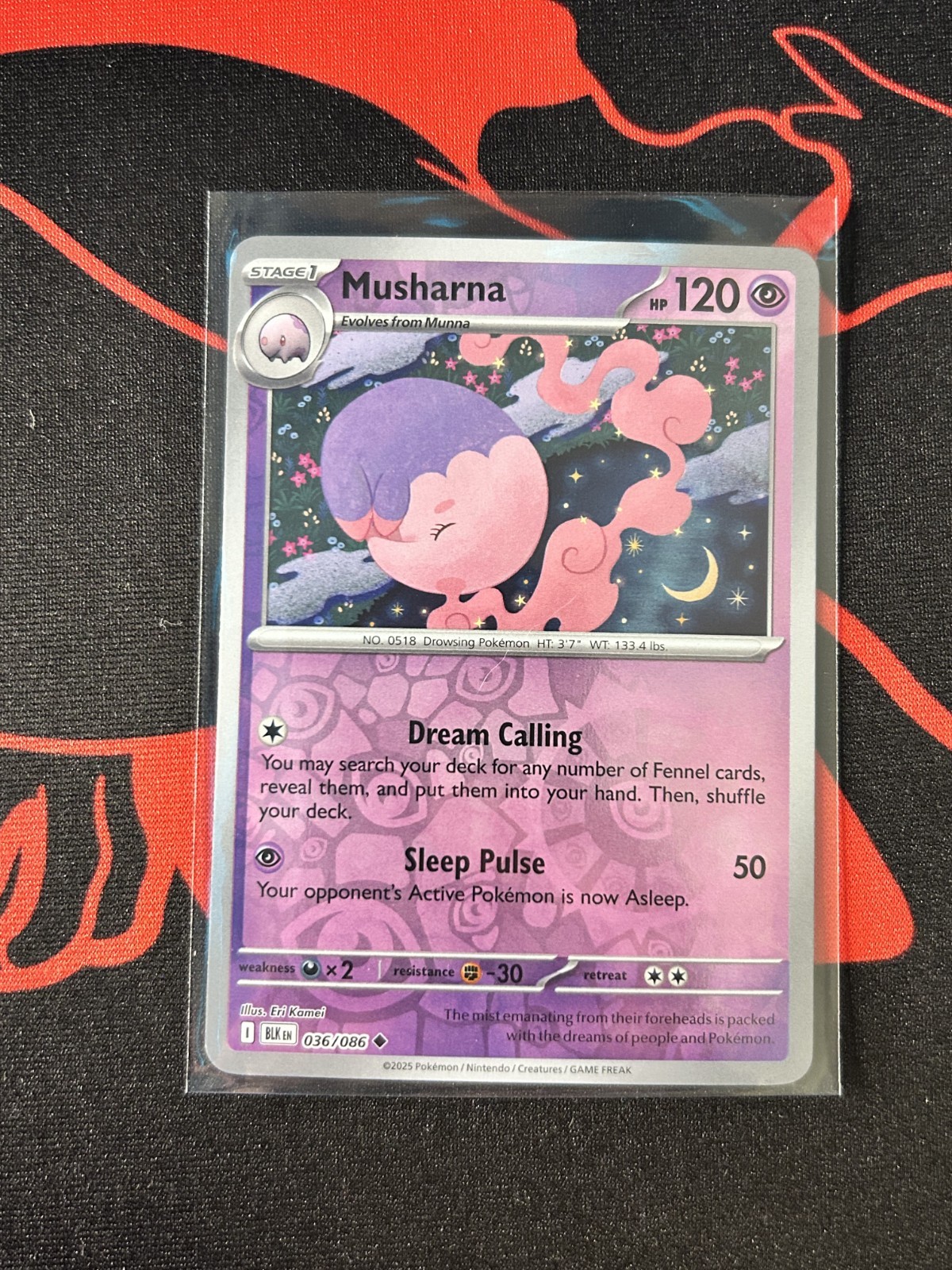 Musharna 036/086 Reverse Holo NM